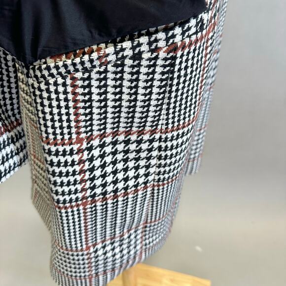 Ann Taylor Plaid Chesterfield Tweed Coat in houndstooth Size Medium NWT - Picture 10 of 16